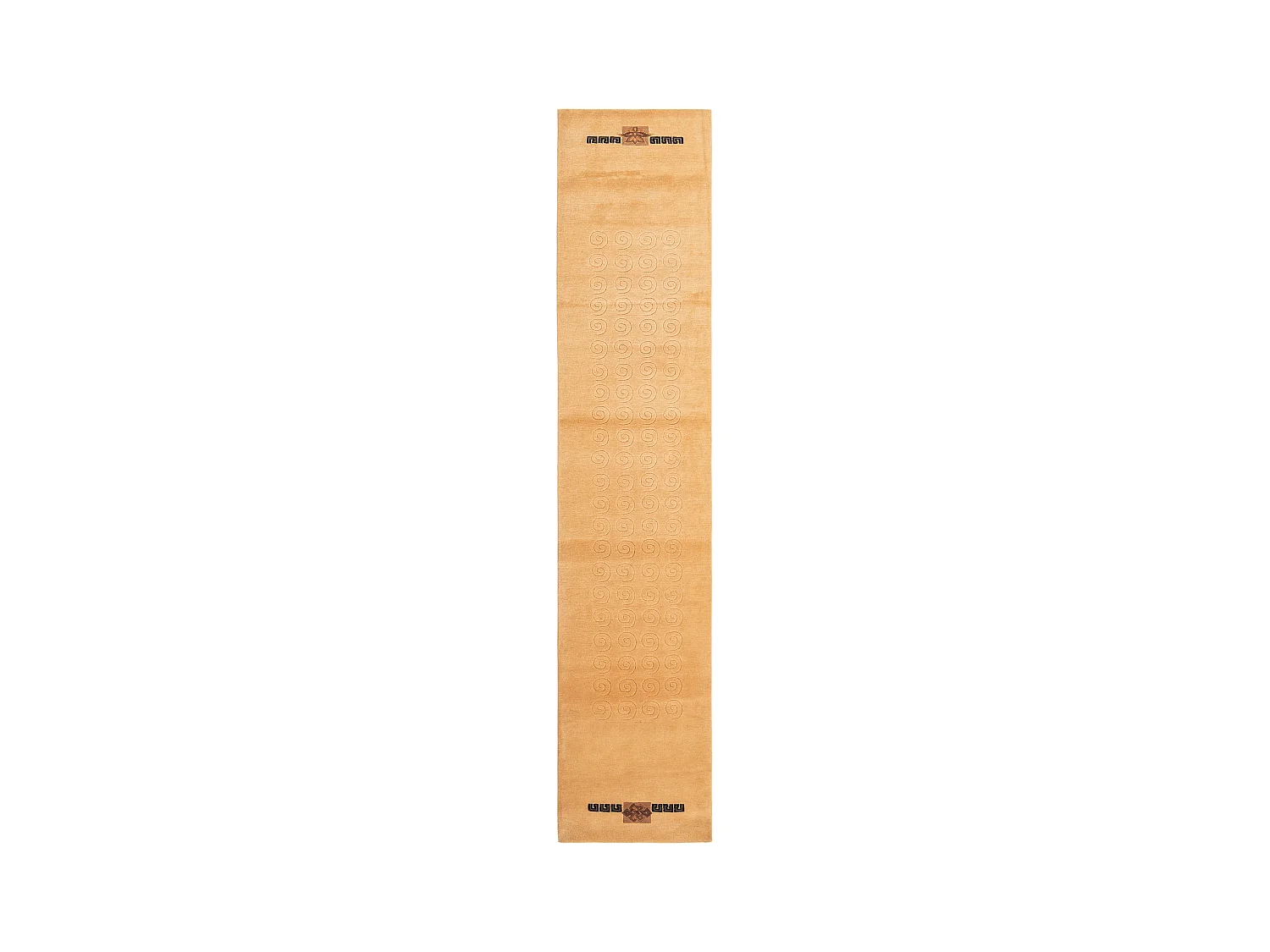 Tapis de couloir en laine 76x399 brun Darya