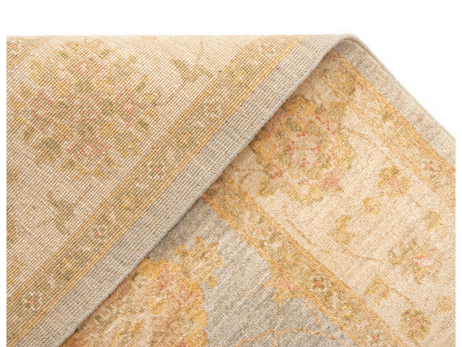 Wollteppich 171x234 Grau Kaizar