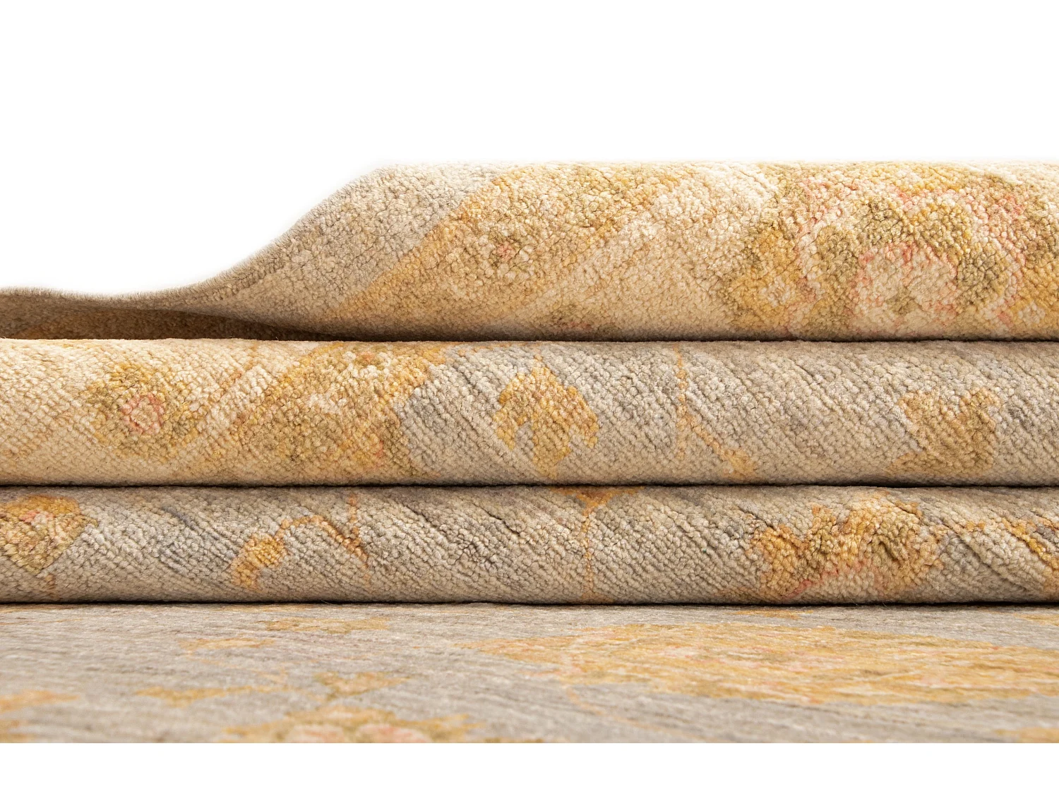 Wollteppich 171x234 Grau Kaizar