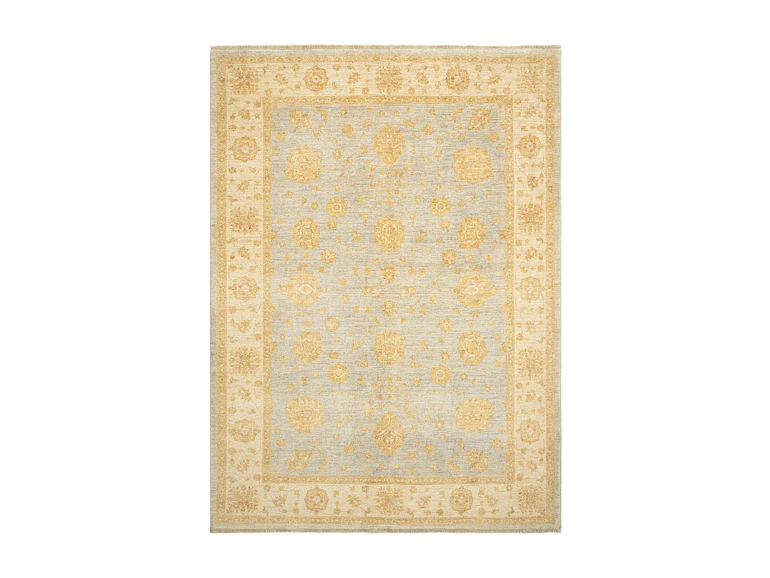 Wollteppich 171x234 Grau Kaizar