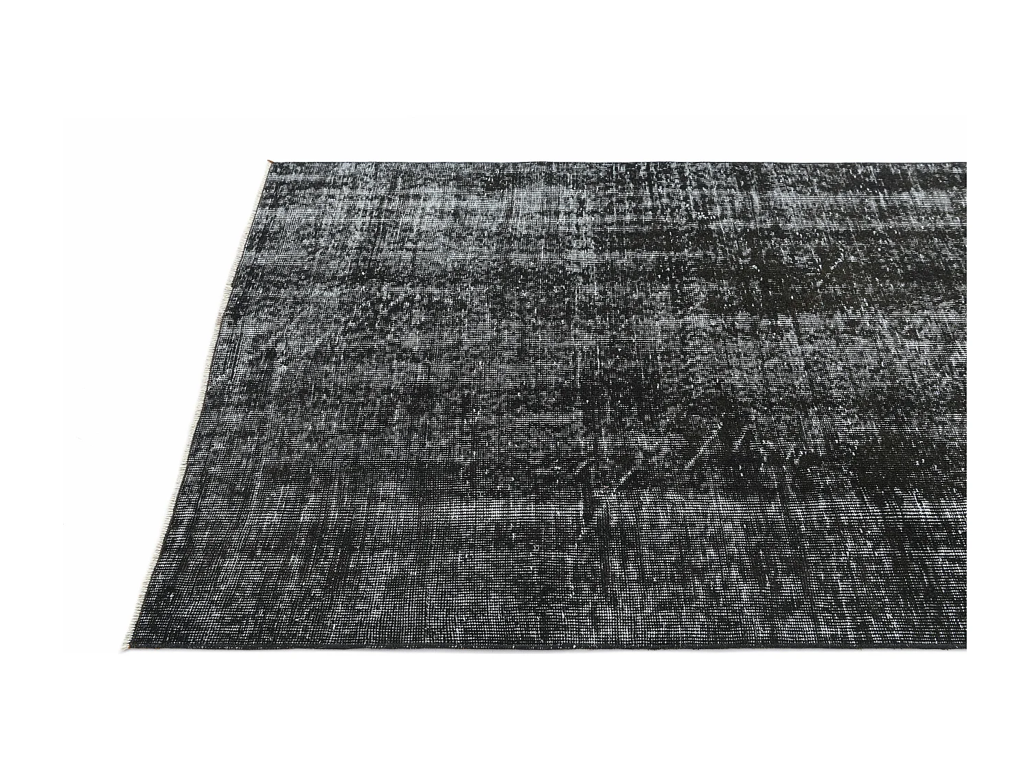 Tapis de laine 114x267 noir Ultra Vintage
