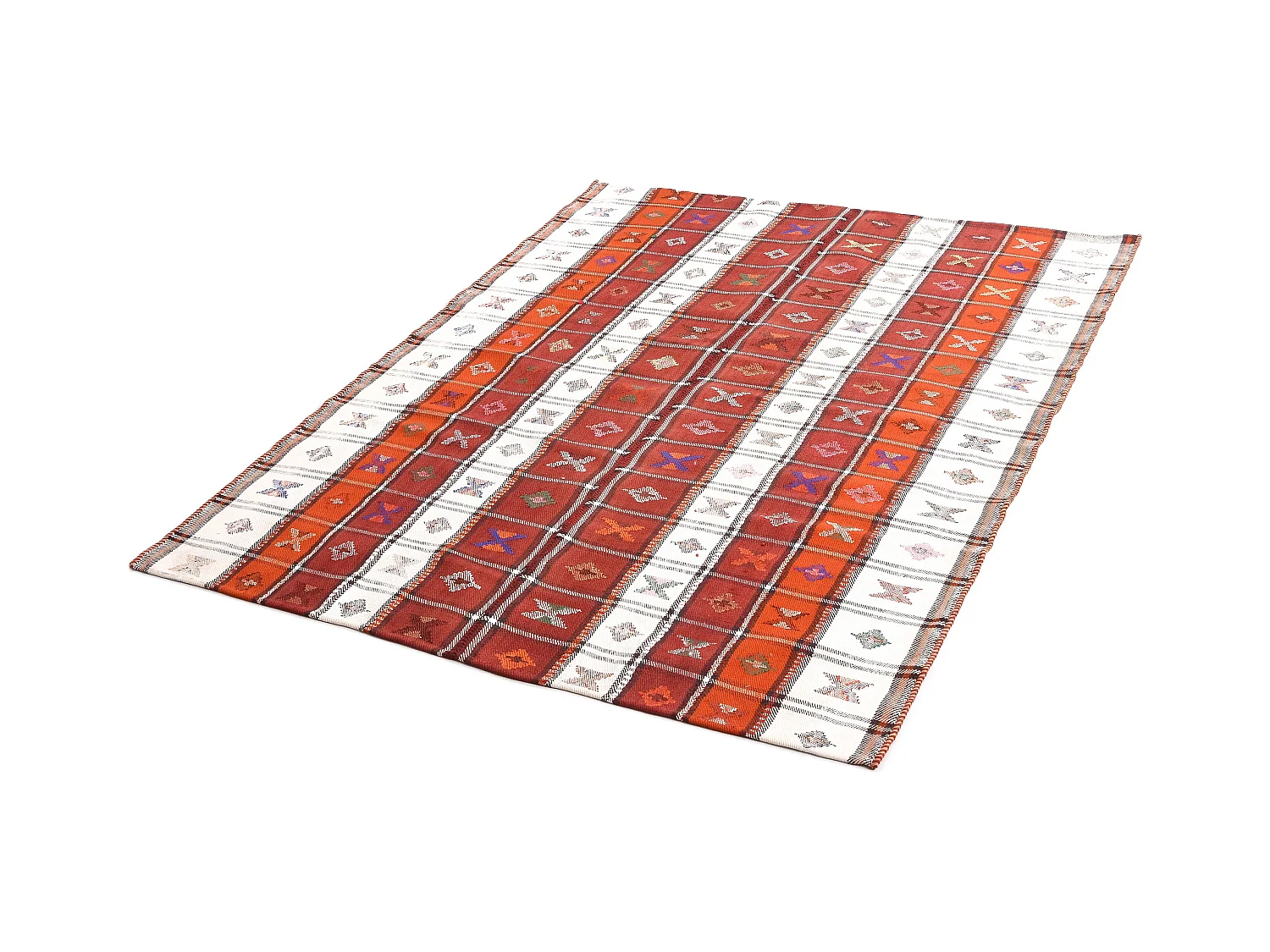 Tappeto in lana 150x193 rosso Jajim