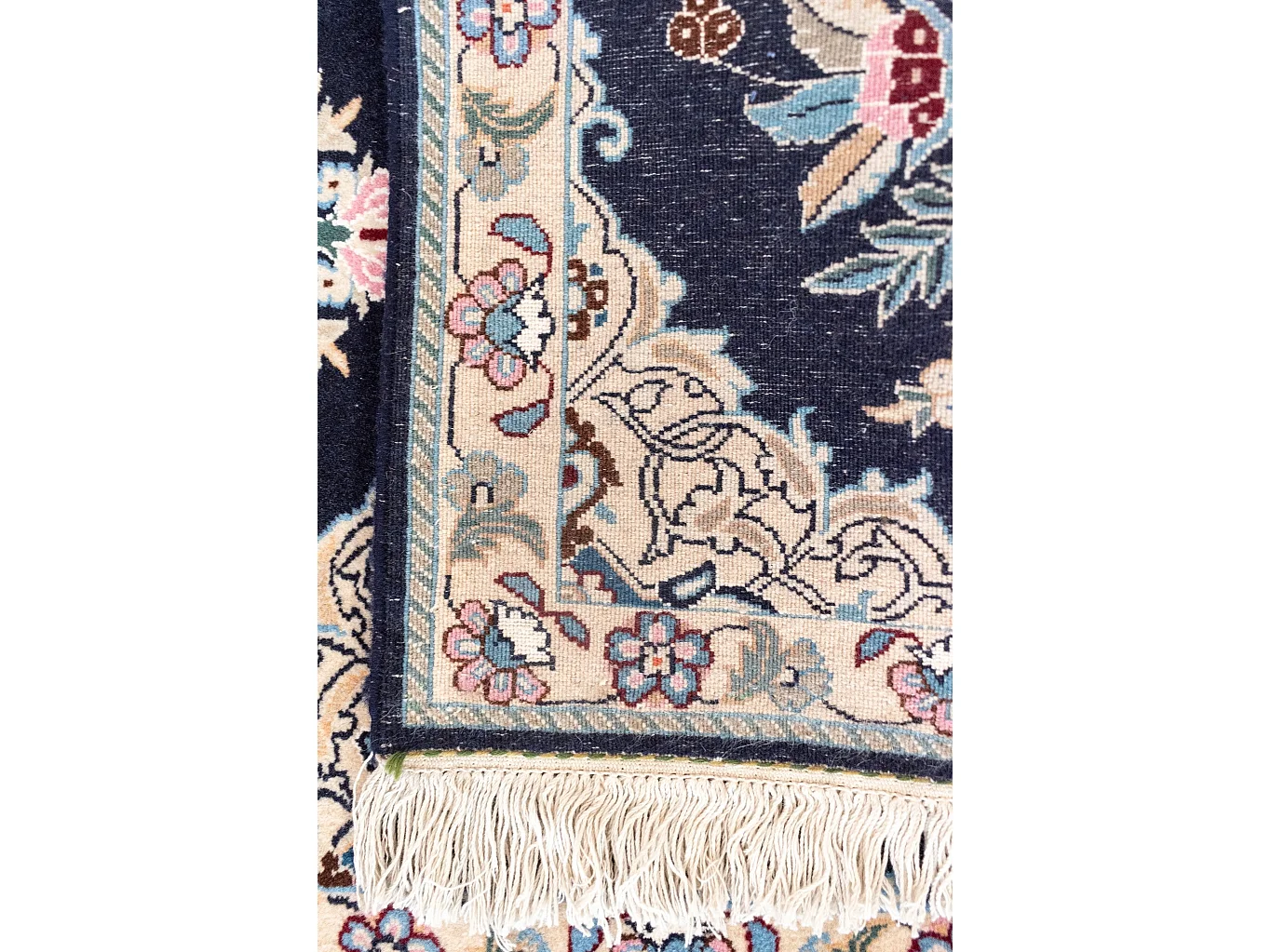 Tappeto per corridoio in lana 67x203 blu Nain