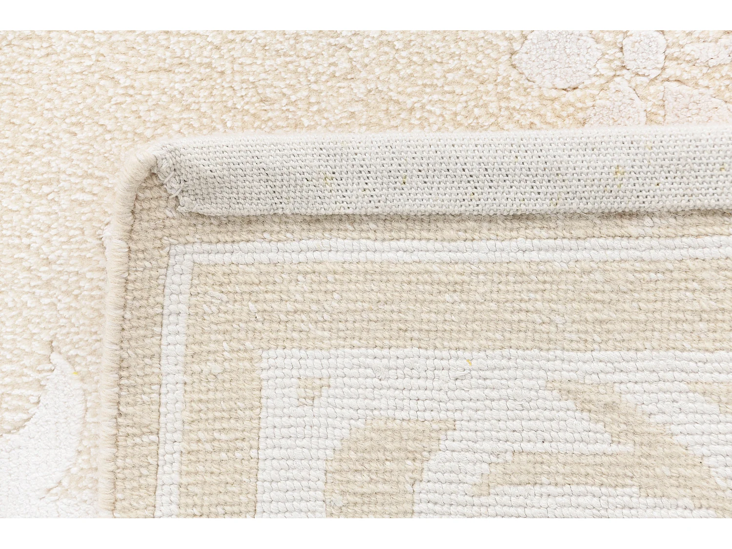 Tapis de laine 122x185 beige Darya