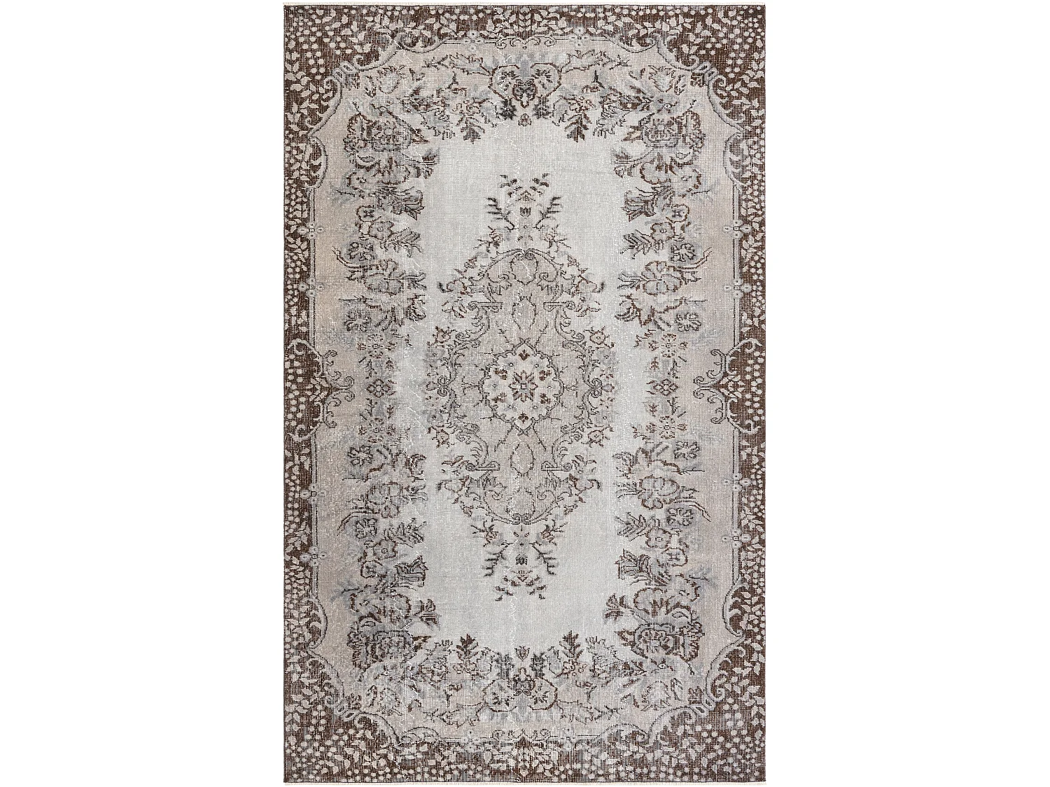 Tapis de laine 173x279 gris Ultra Vintage