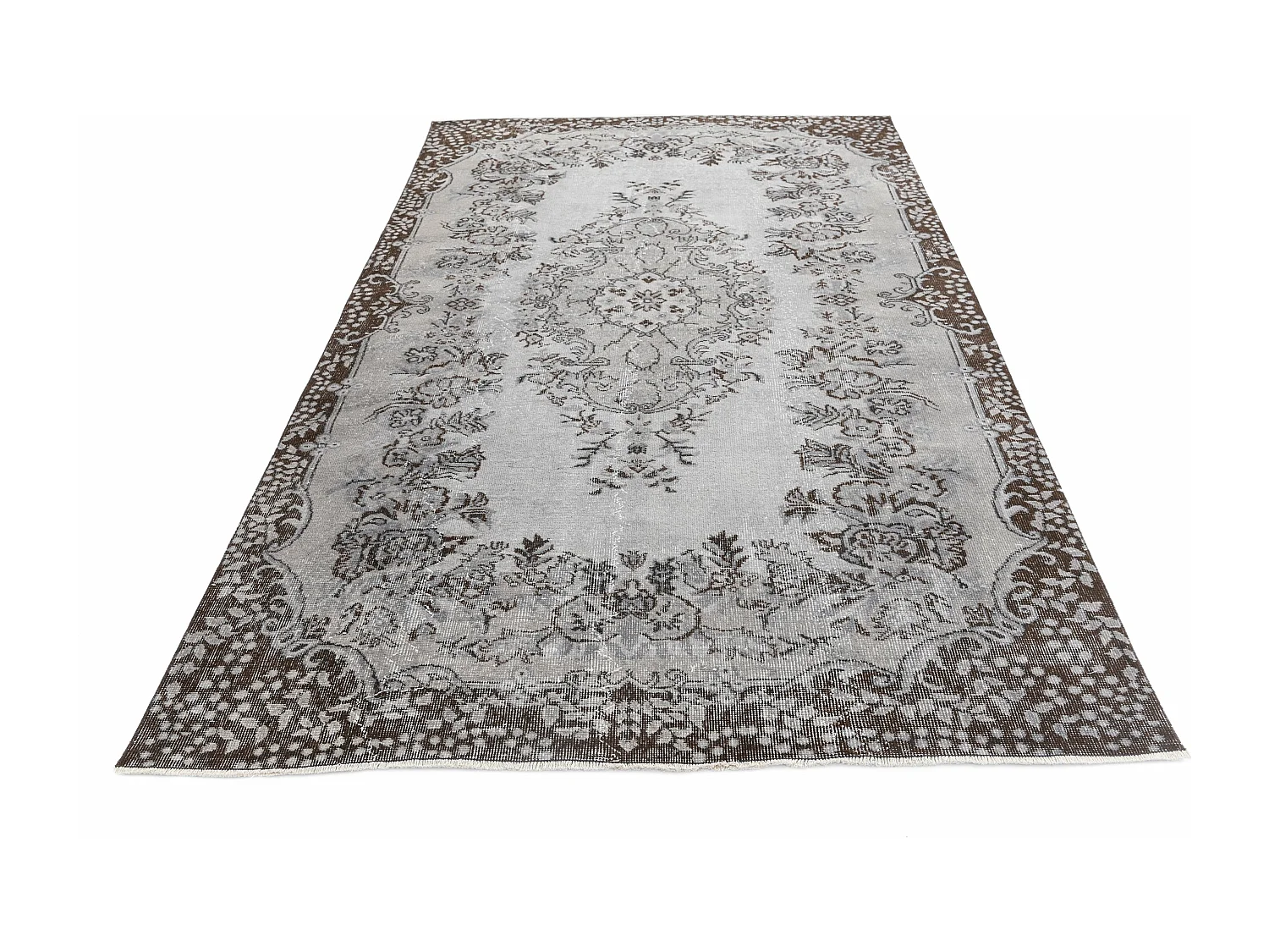 Tapis de laine 173x279 gris Ultra Vintage