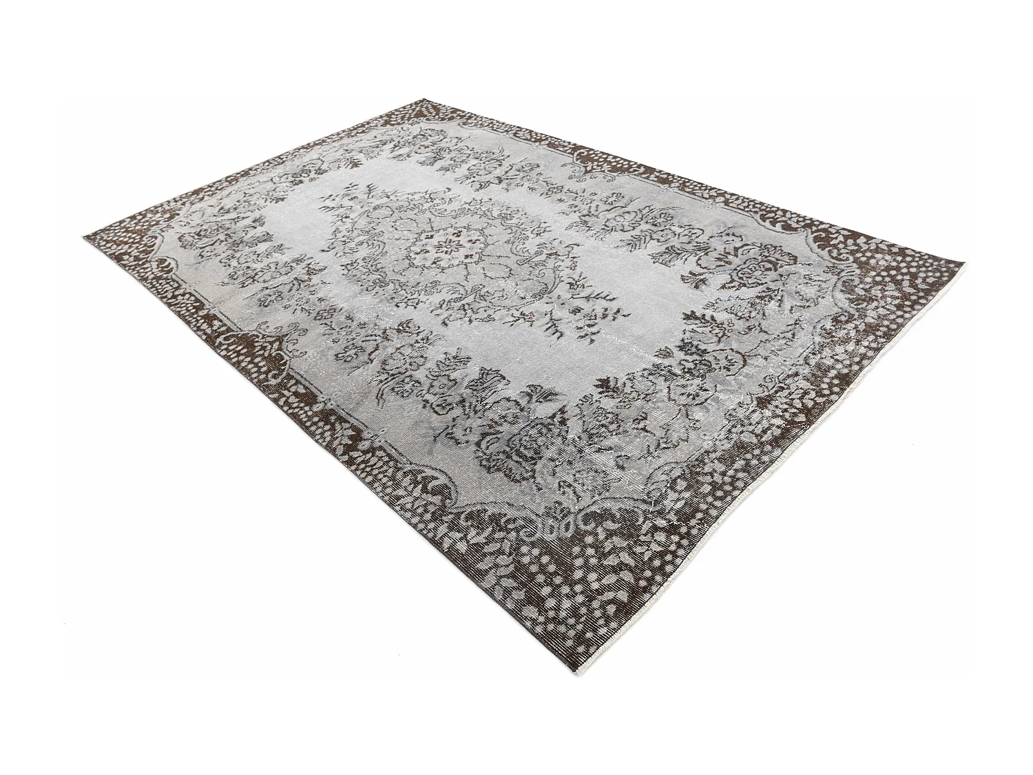 Tapis de laine 173x279 gris Ultra Vintage