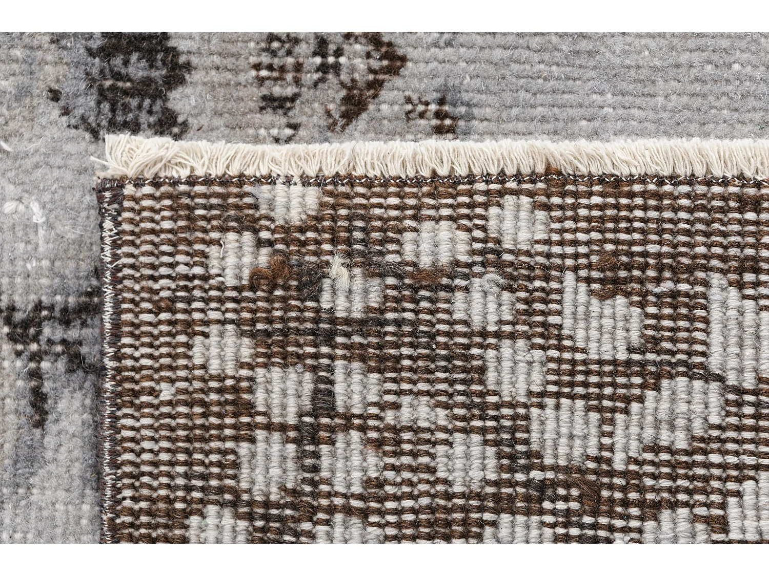 Tapis de laine 173x279 gris Ultra Vintage