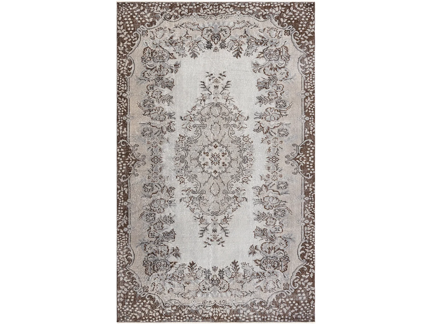 Tapis de laine 173x279 gris Ultra Vintage