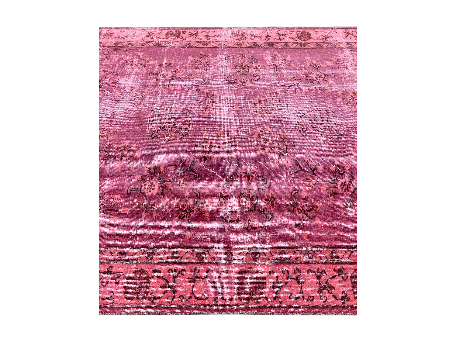 Wollteppich 155x267 Rosa Ultra Vintage