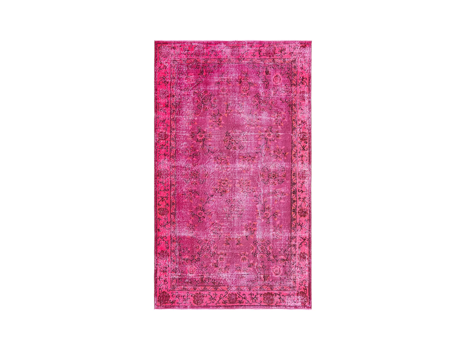 Tapis de laine 155x267 rose Ultra Vintage