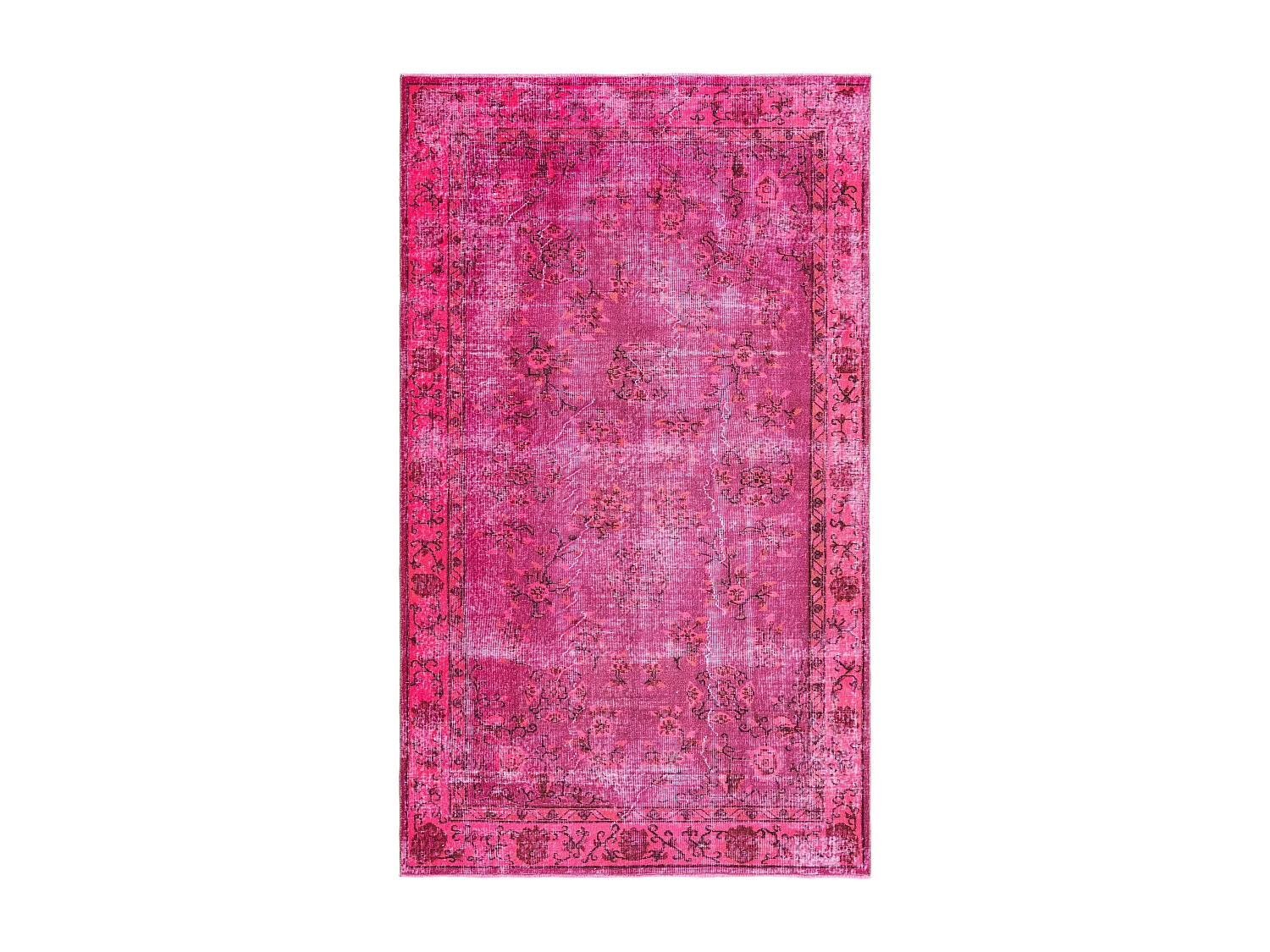 Tapis de laine 155x267 rose Ultra Vintage