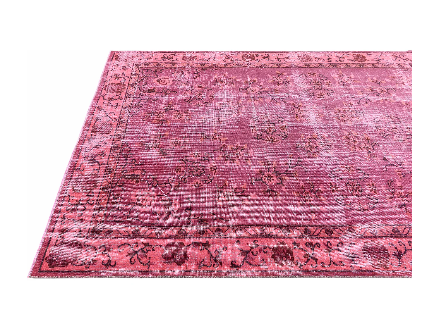 Tapis de laine 155x267 rose Ultra Vintage