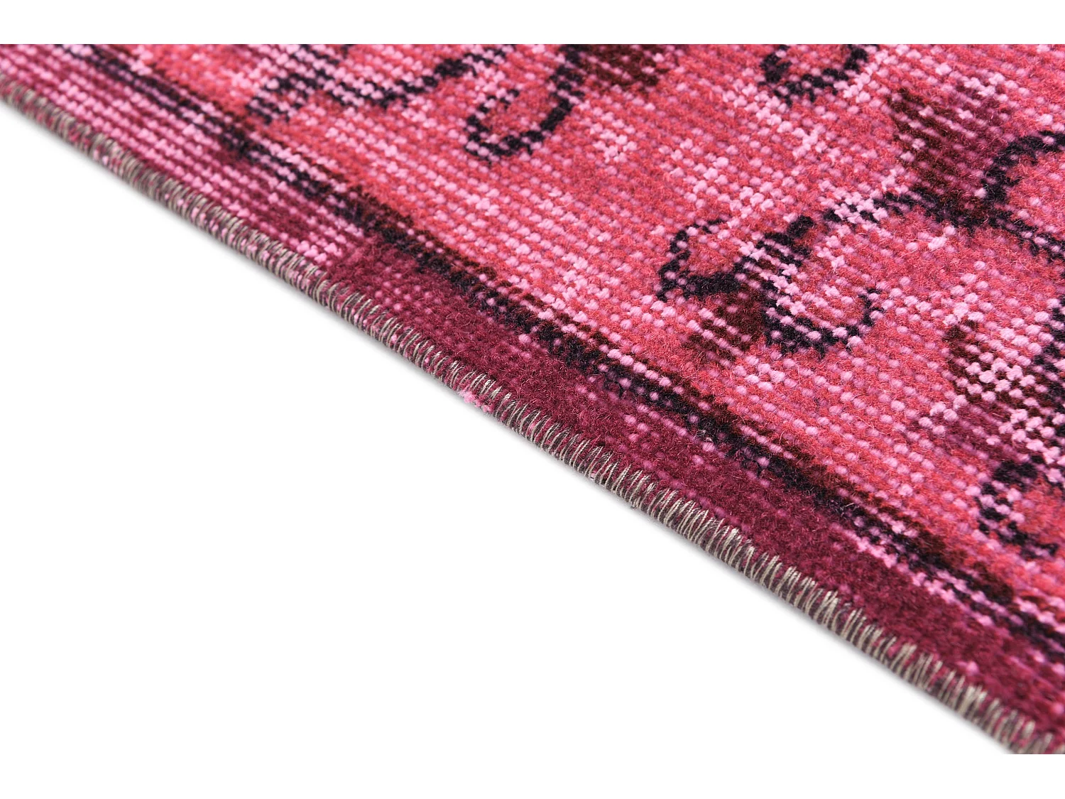 Tapis de laine 155x267 rose Ultra Vintage