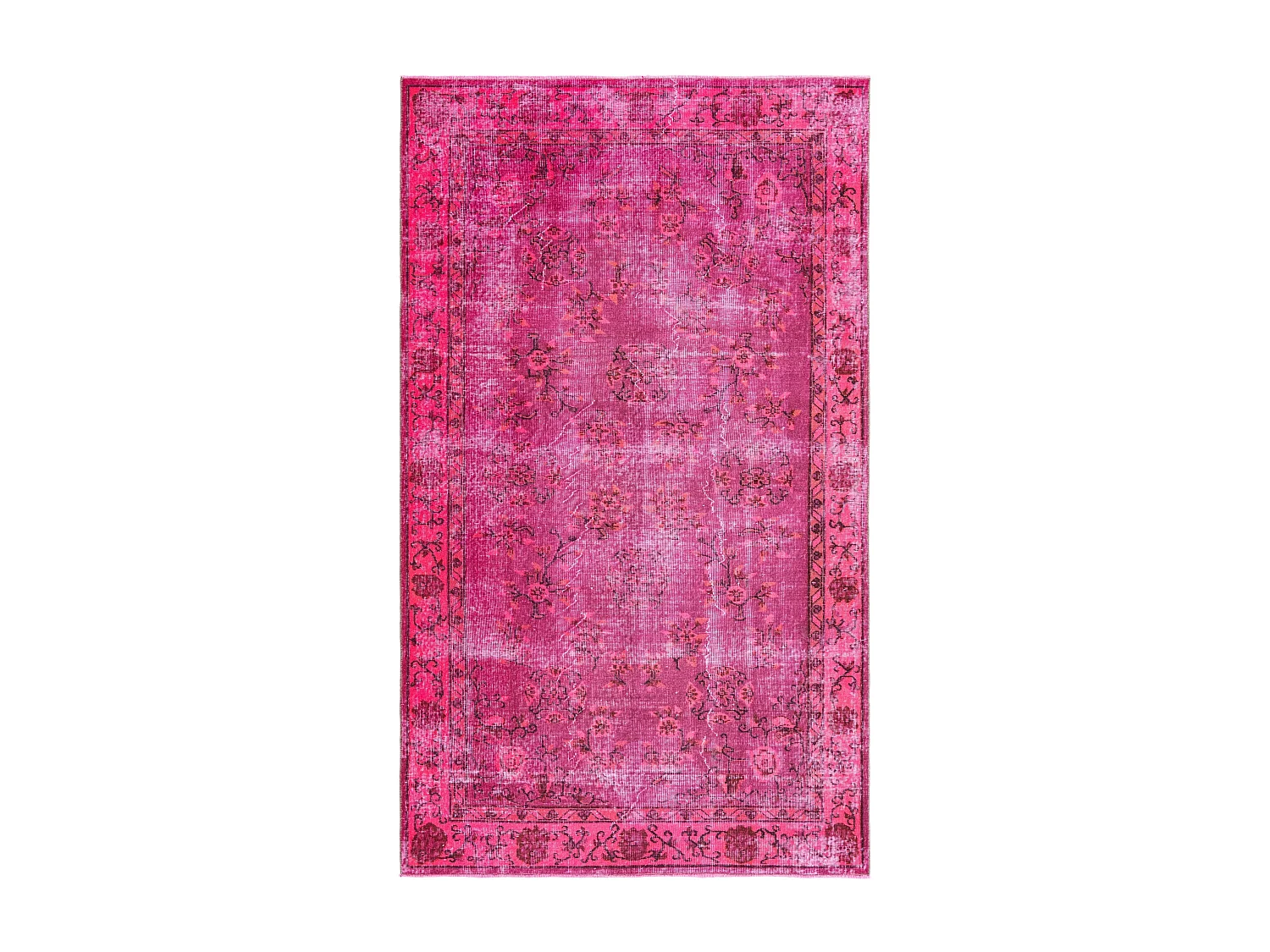 Tapis de laine 155x267 rose Ultra Vintage