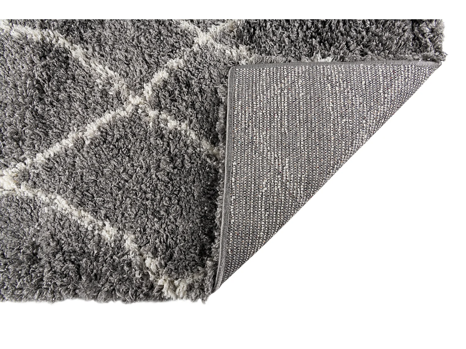 Tapis shaggy 240x305 gris pierre Lachen Fence