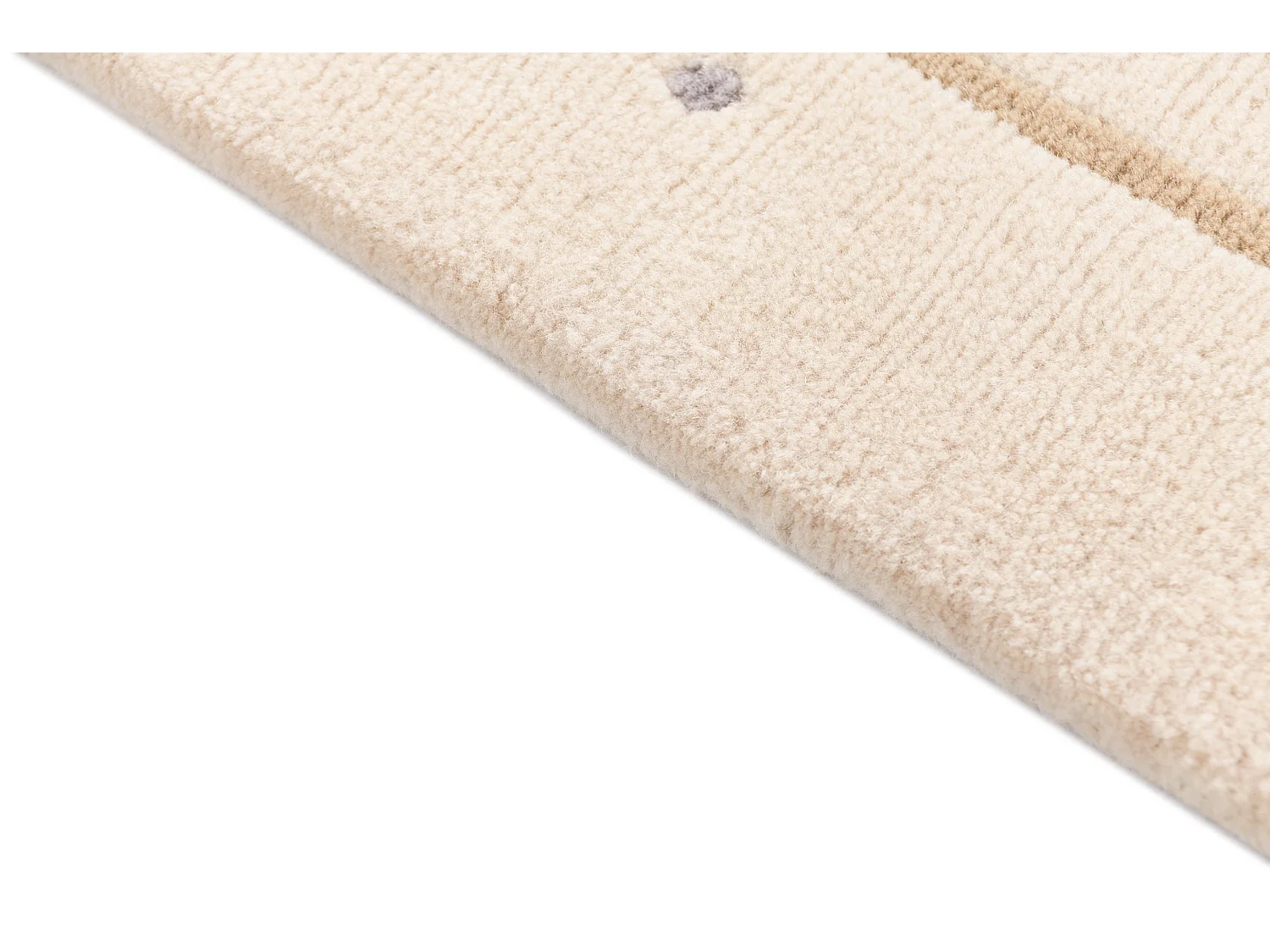 Läufer-Wollteppich 84x302 Beige Darya