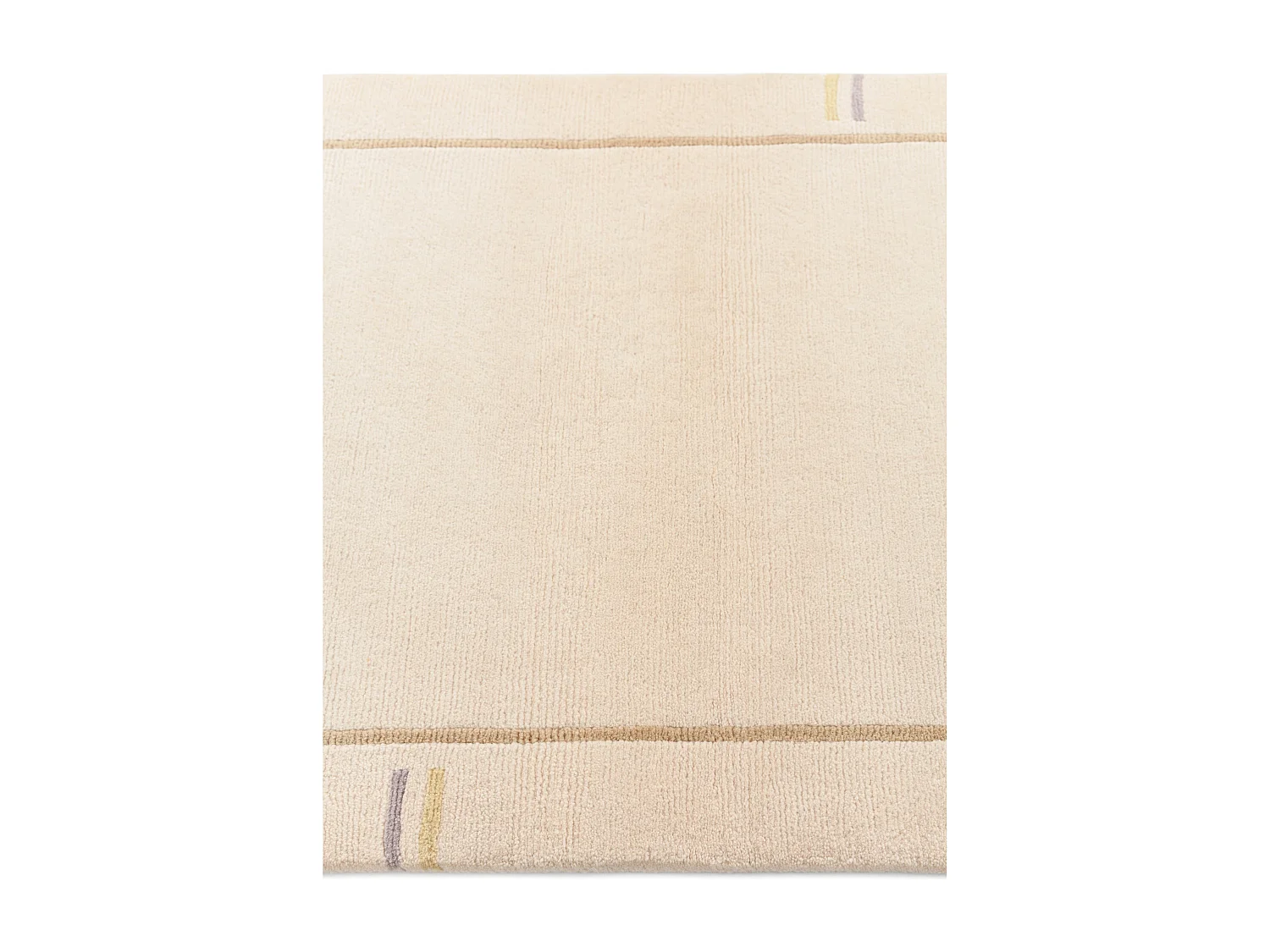 Läufer-Wollteppich 84x302 Beige Darya