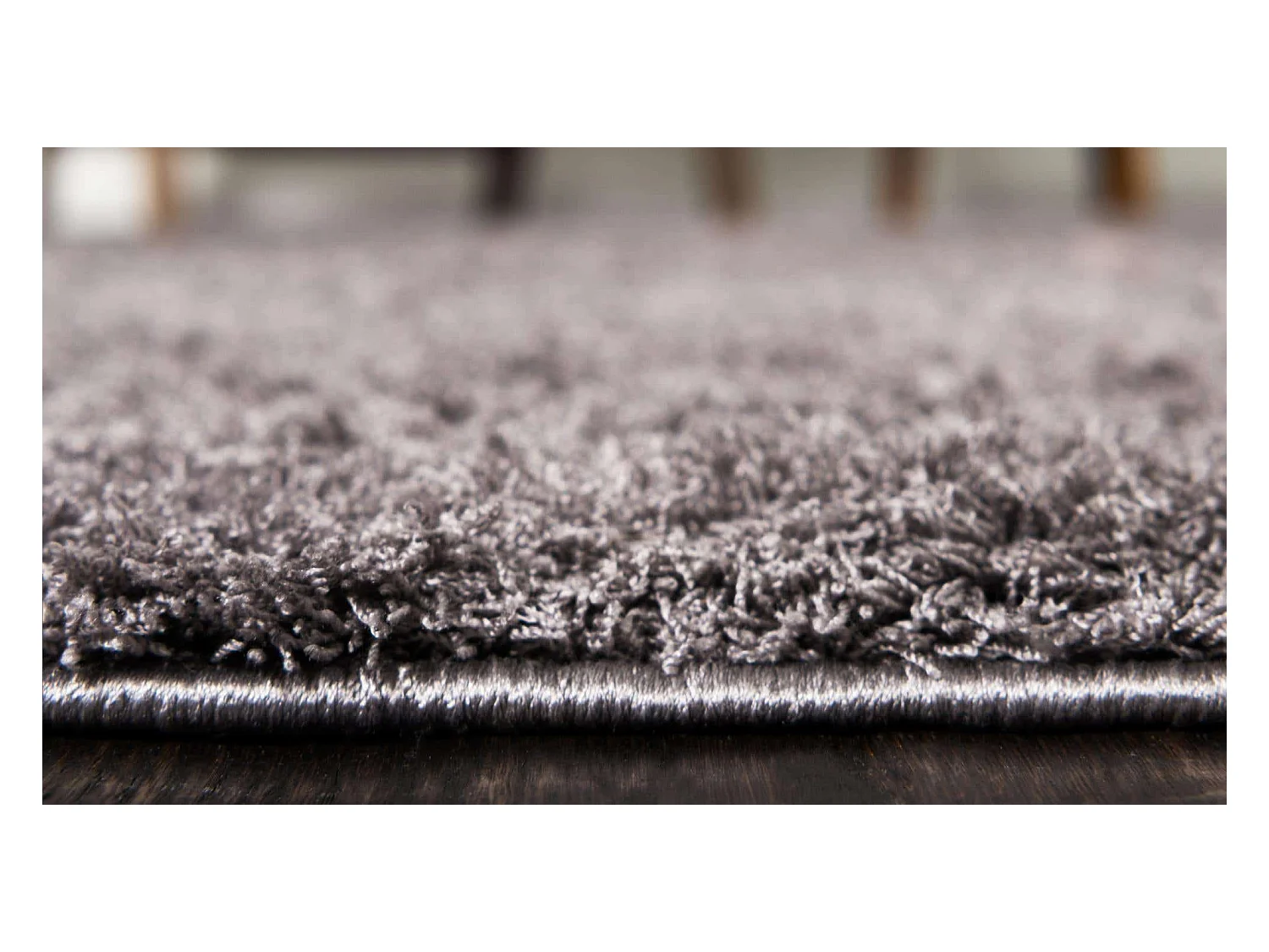 Tapis shaggy 240x305 gris Luzern