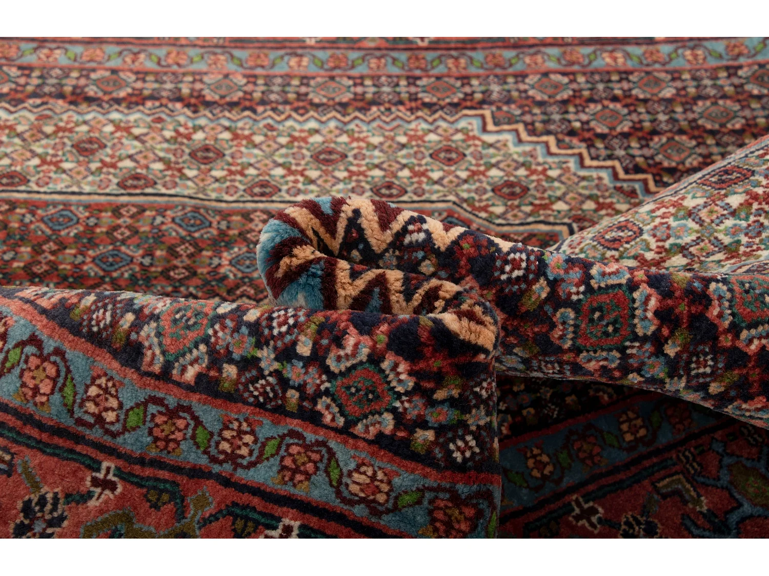 Tapis de laine 128x162 multicolore Birdjend