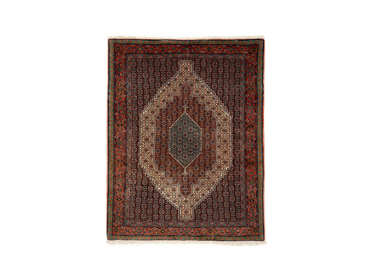 Tapis de laine 128x162 multicolore Birdjend