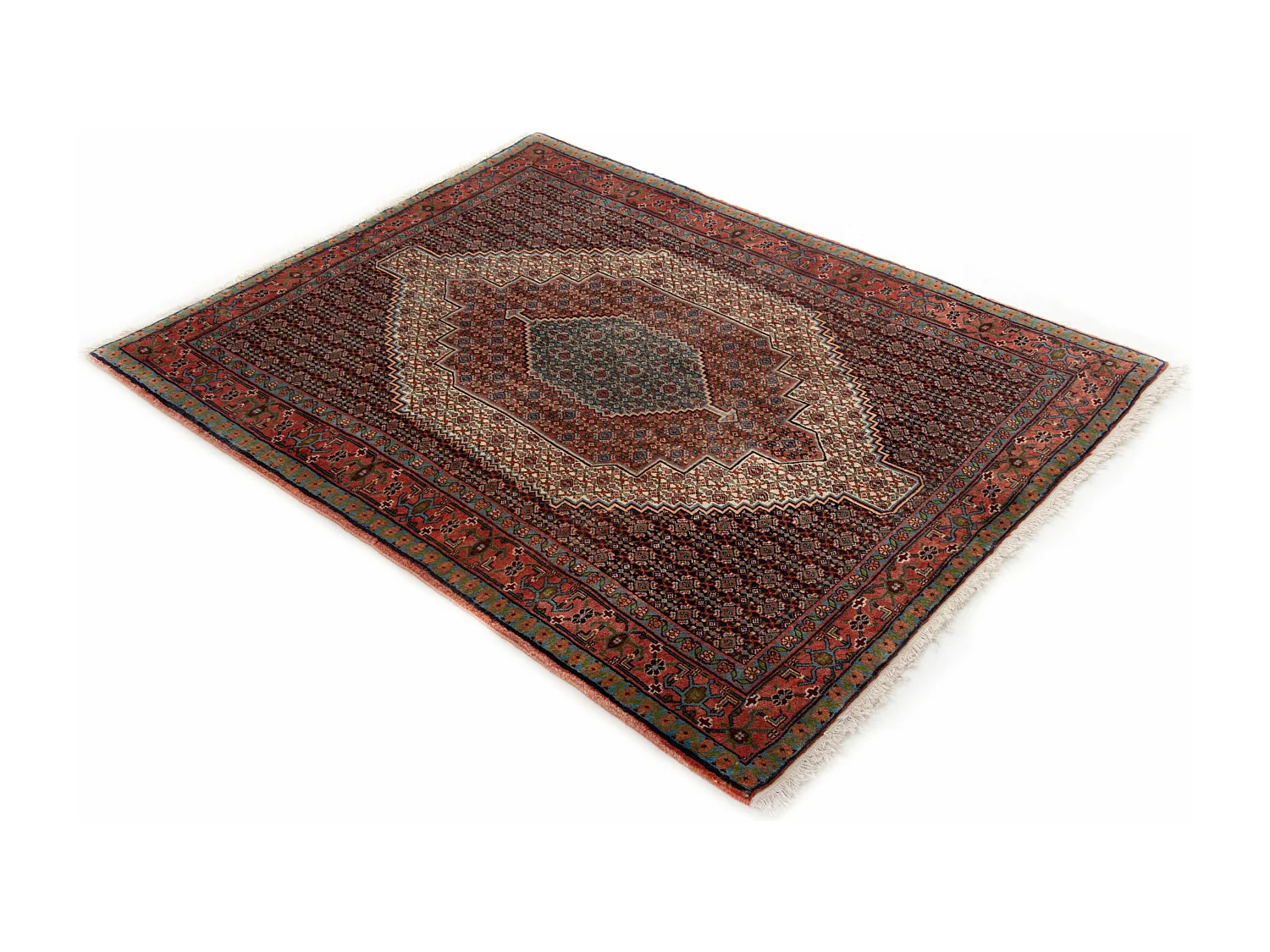 Tapis de laine 128x162 multicolore Birdjend