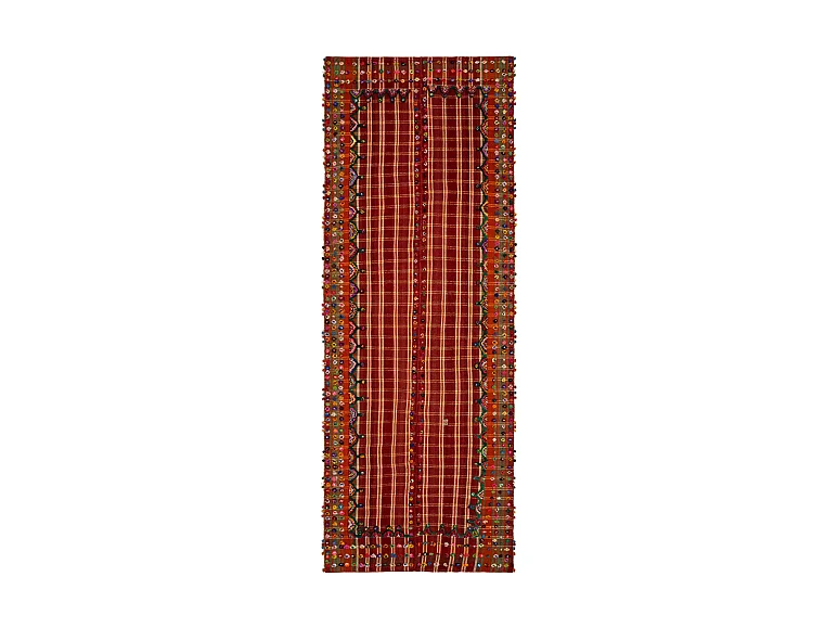 Tapis de laine 154x435 rouge Jajim