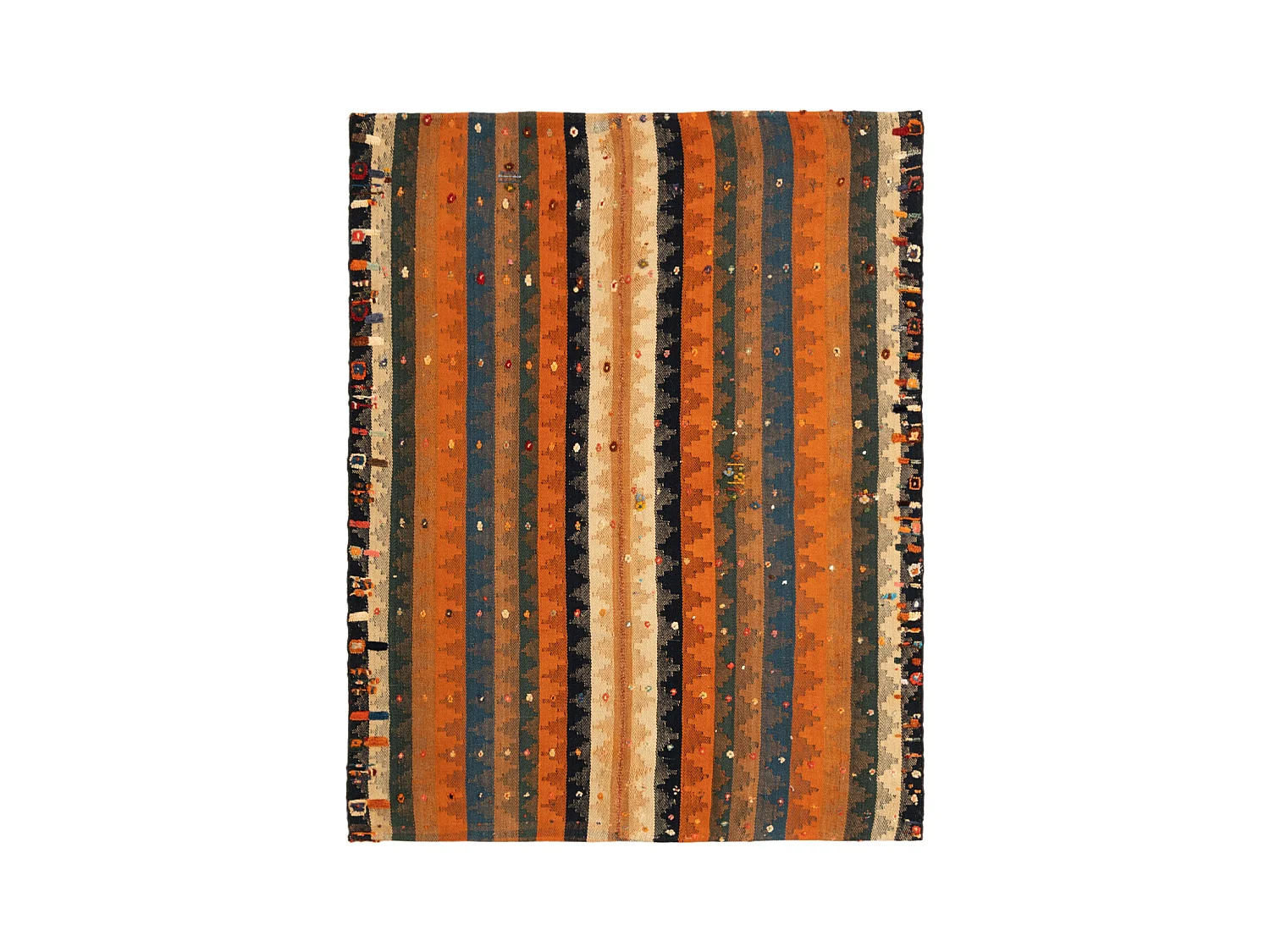 Tapis de laine 138x174 multicolore Jajim