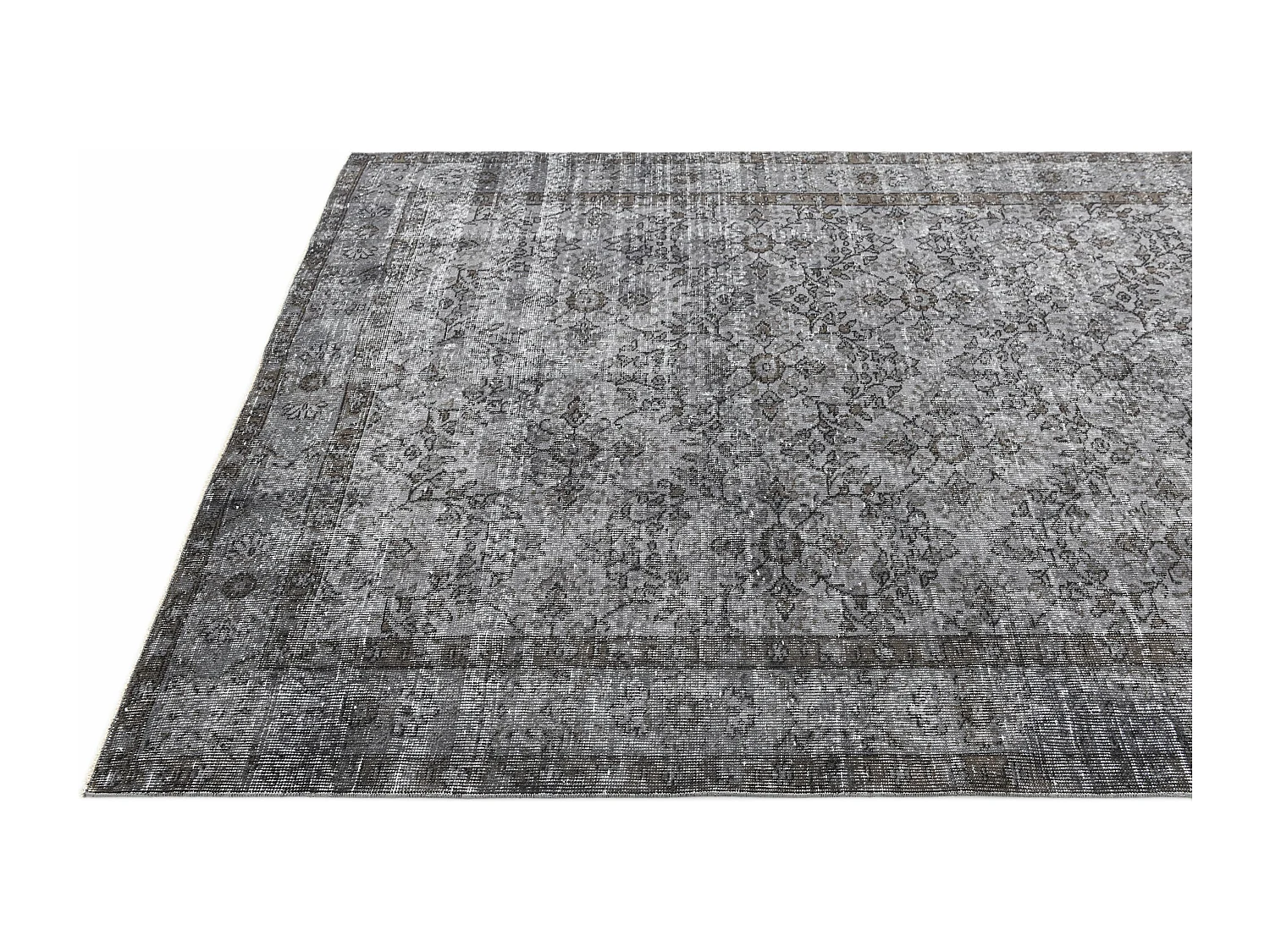 Wollteppich 178x279 Grau Ultra Vintage