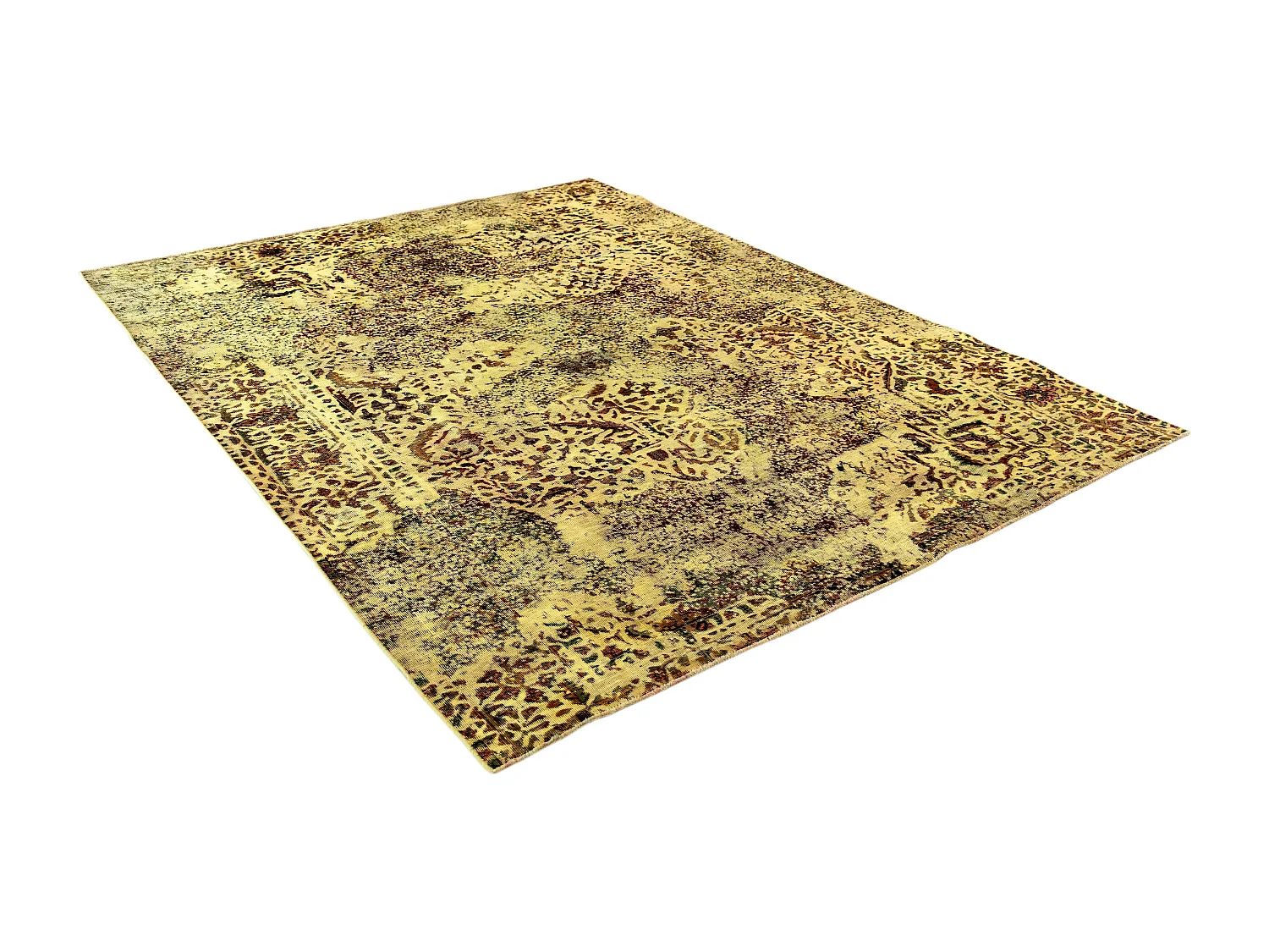 Tapis de laine 196x268 jaune Vintage Royal