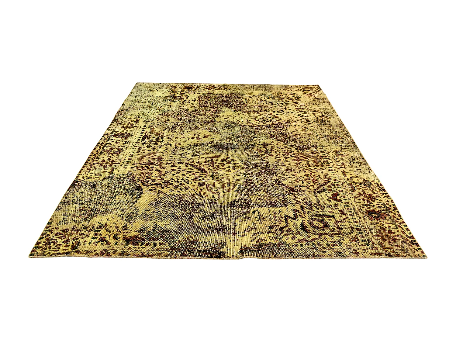 Tapis de laine 196x268 jaune Vintage Royal