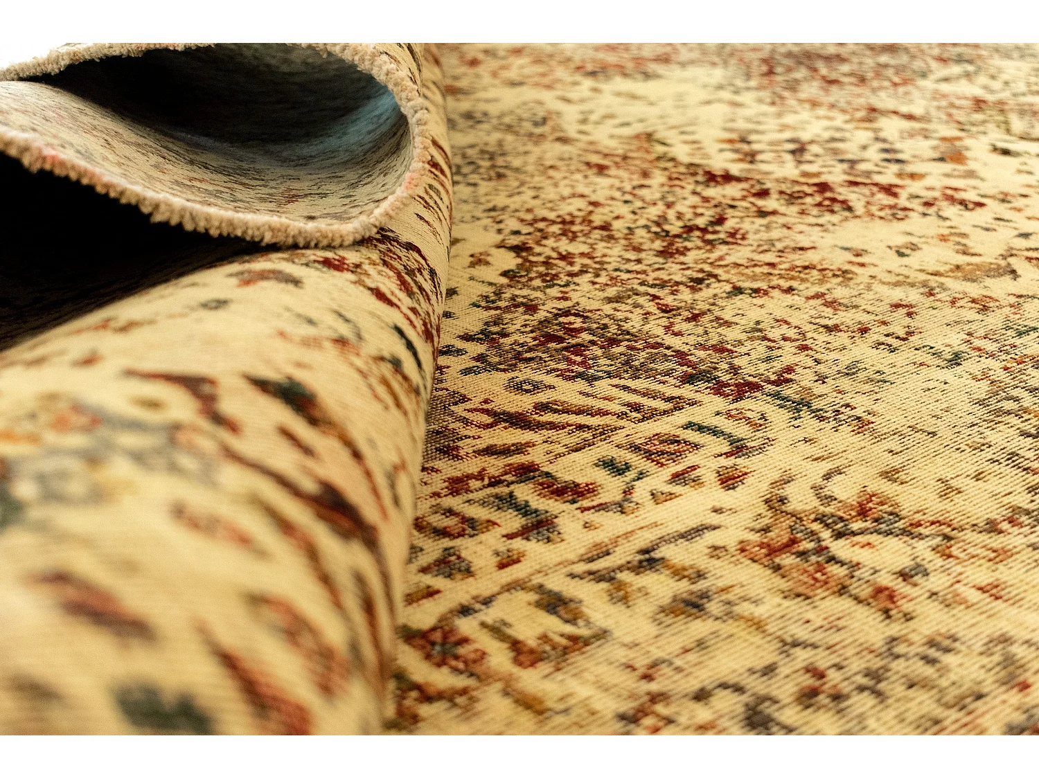 Tapis de laine 196x268 jaune Vintage Royal