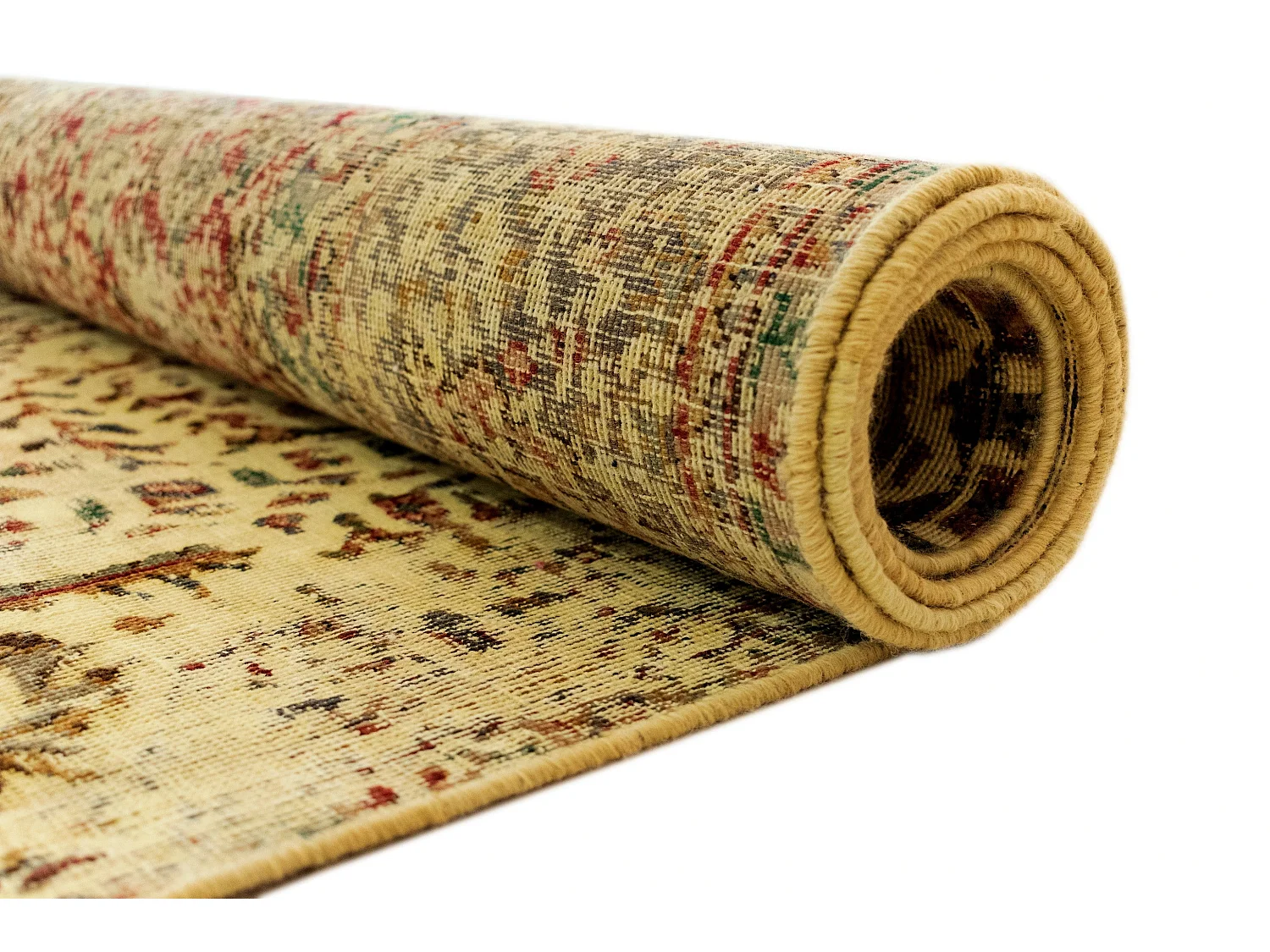 Tapis de laine 196x268 jaune Vintage Royal