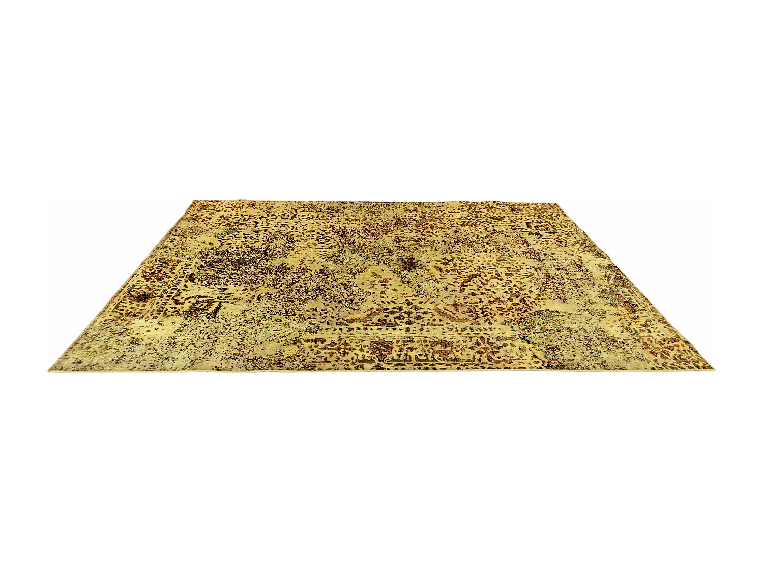 Tapis de laine 196x268 jaune Vintage Royal