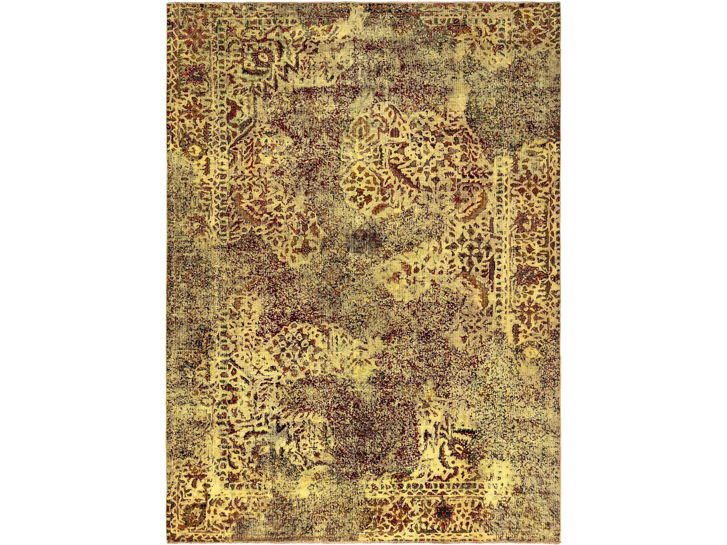 Tapis de laine 196x268 jaune Vintage Royal