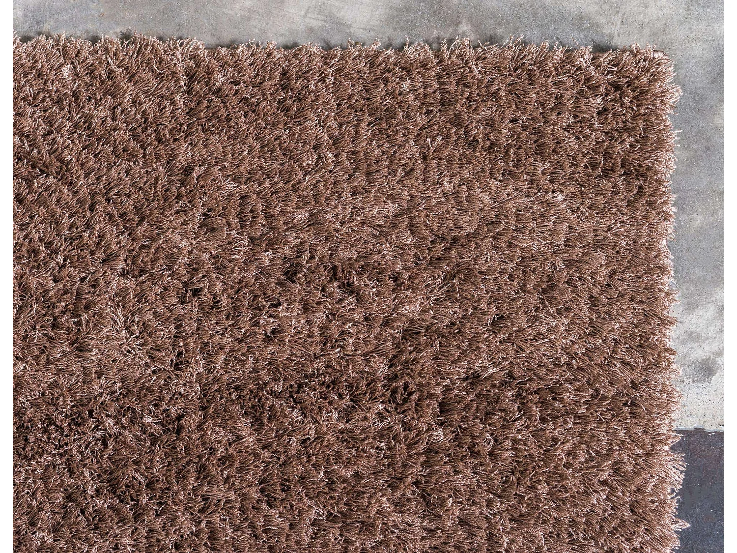 Tapis shaggy 185x275 brun Luzern