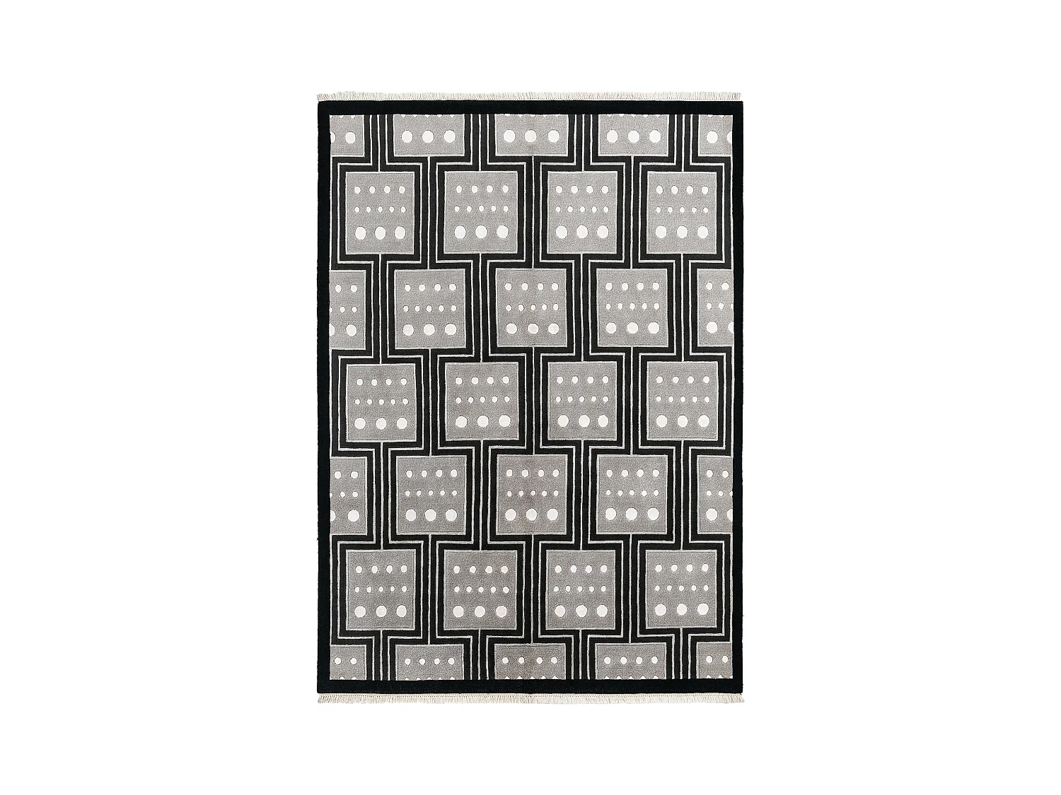 Tapis de laine 170x239 noir Darya