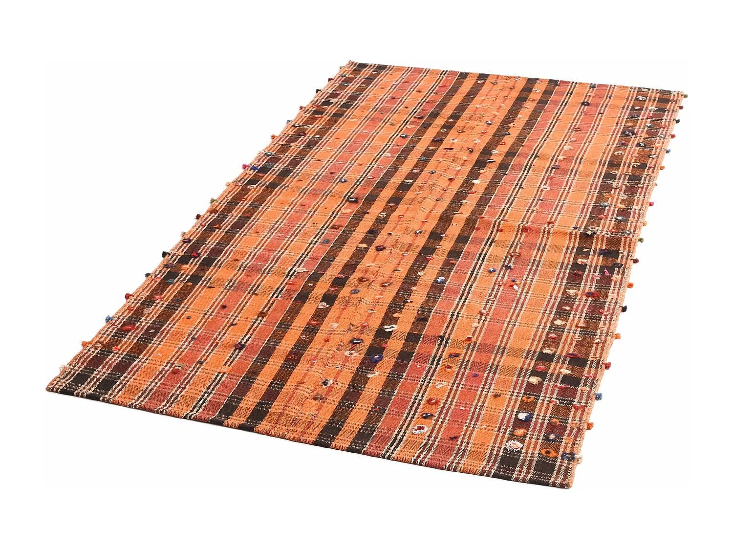 Tapis de laine 136x235 orange Jajim