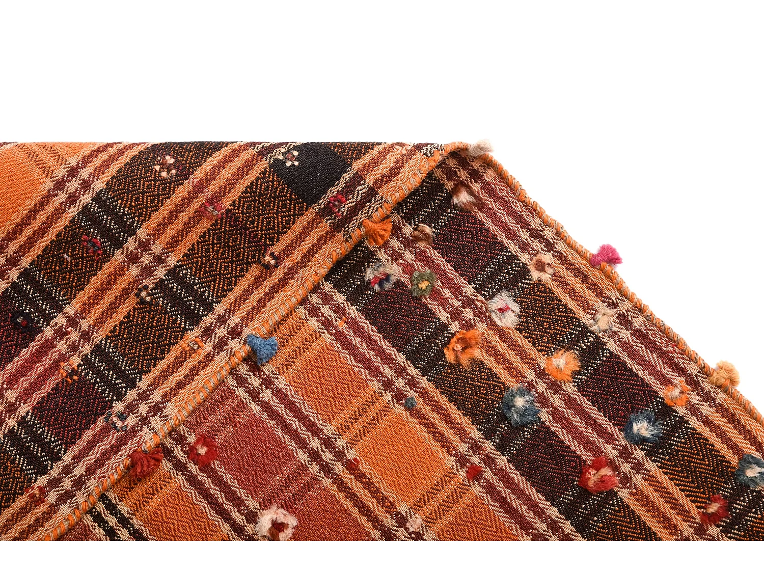 Tapis de laine 136x235 orange Jajim