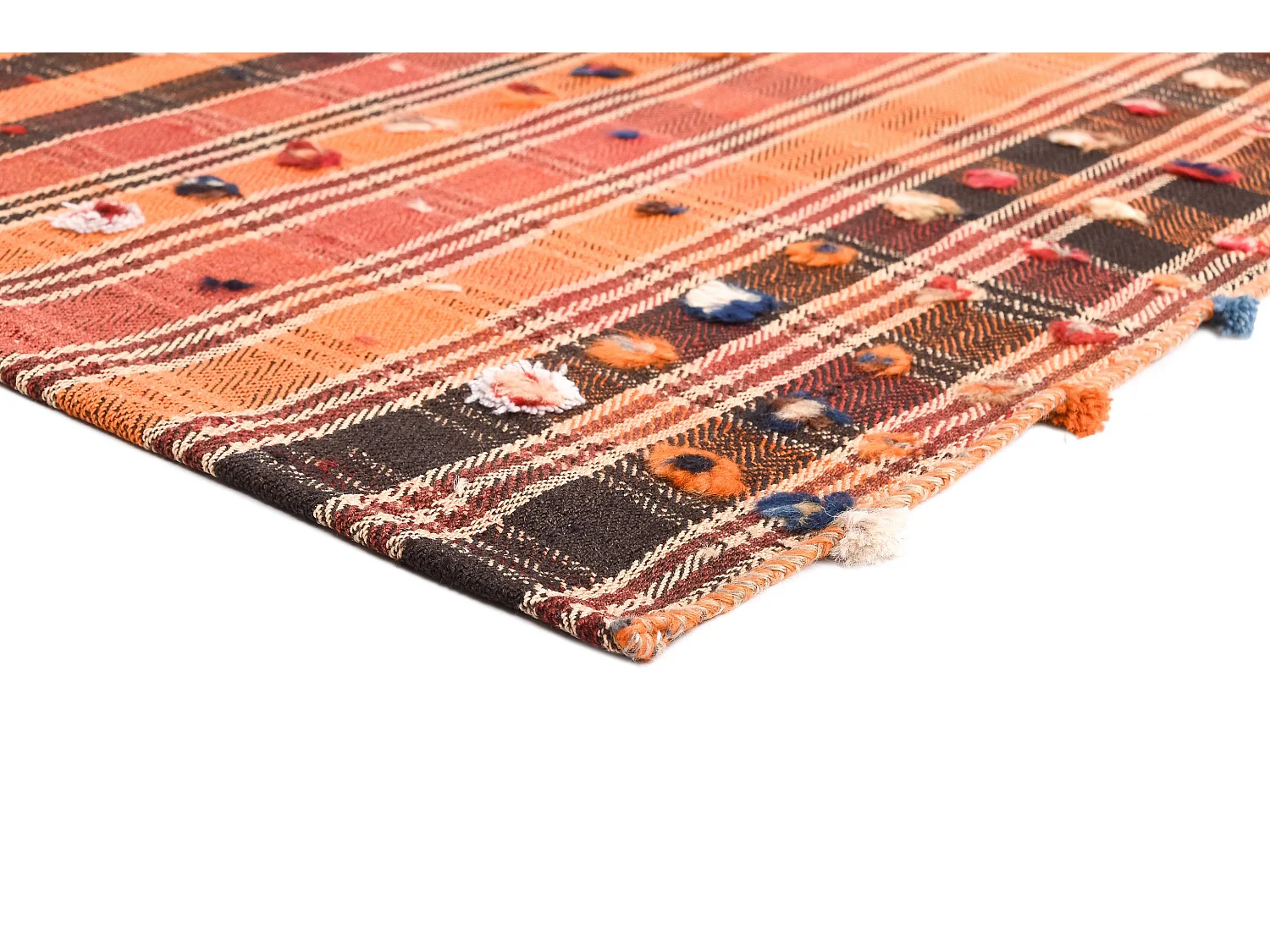Tapis de laine 136x235 orange Jajim