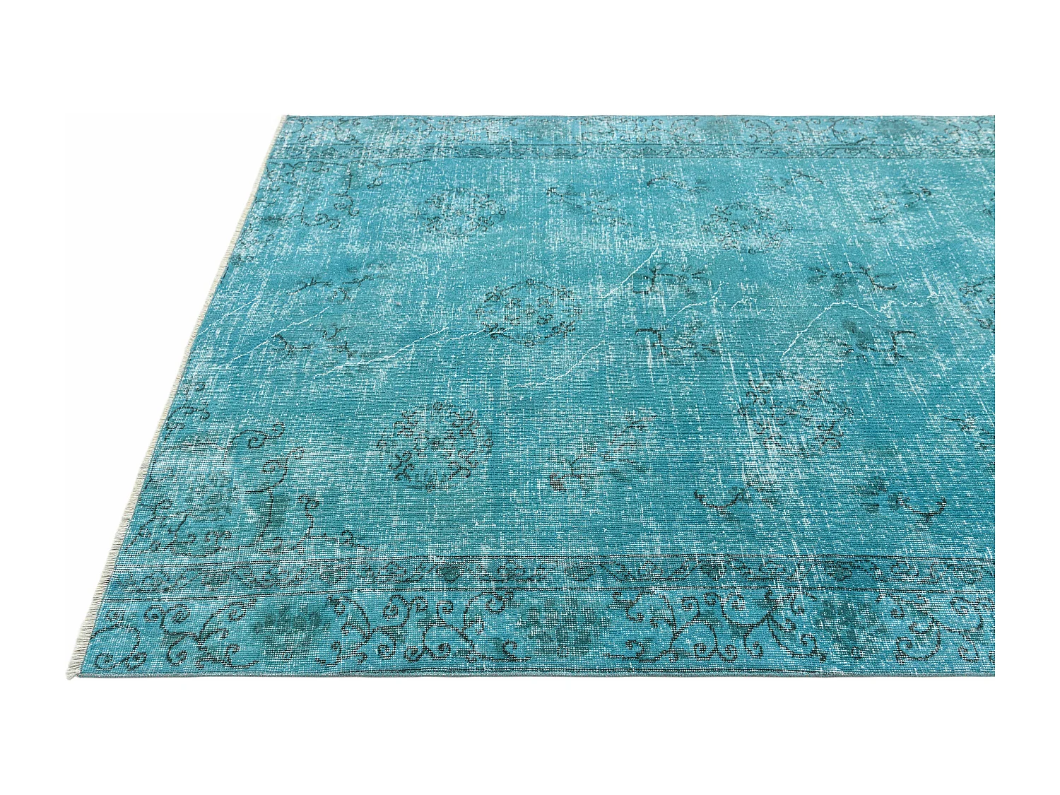 Tapis de laine 165x236 turquoise Ultra Vintage