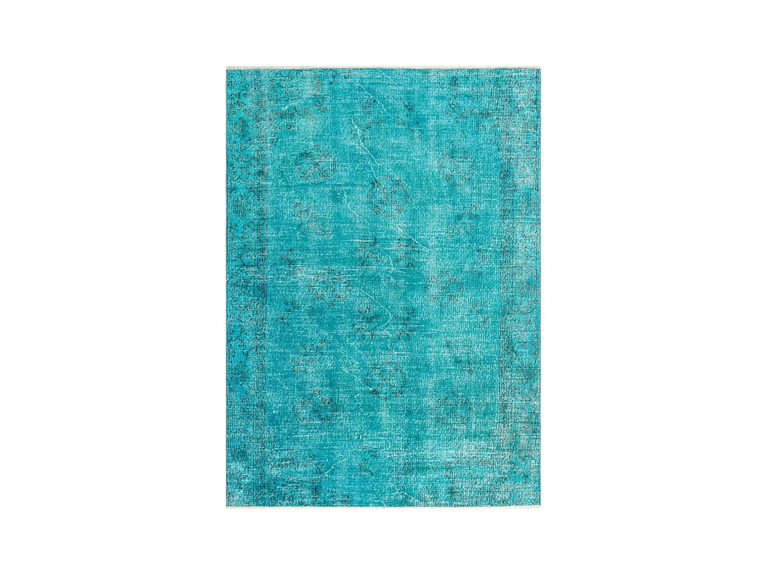 Tappeto in lana 165x236 turchese Ultra Vintage