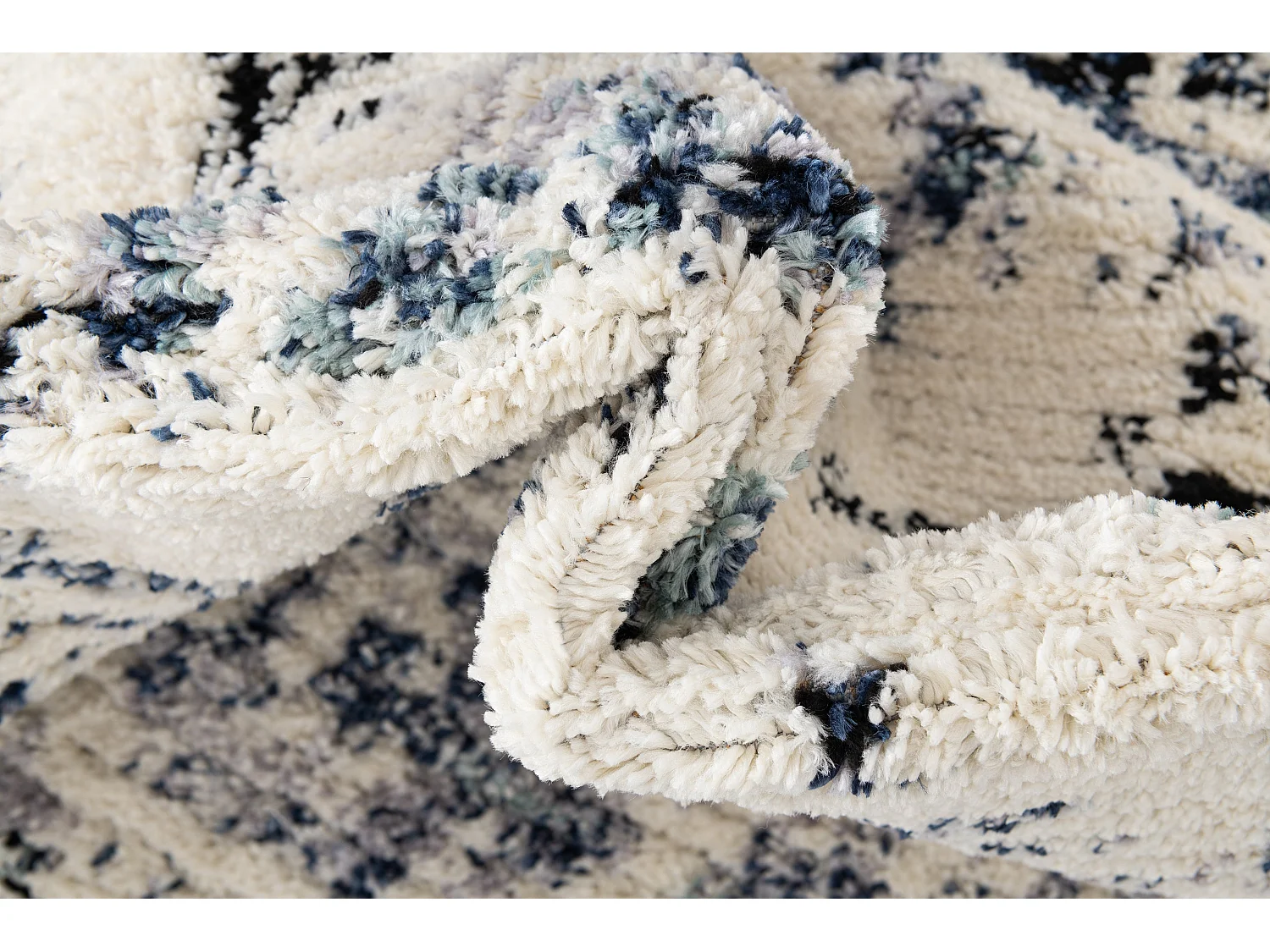 Tapis shaggy 125x185 beige Frauenfeld Moana