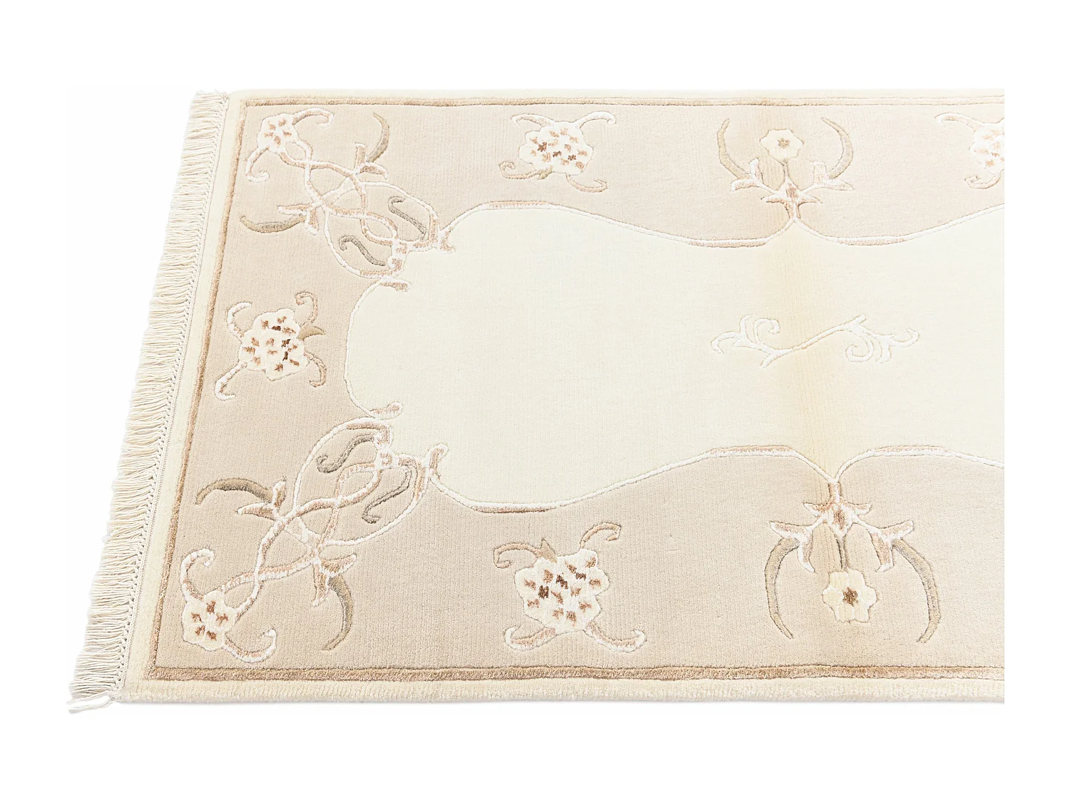 Wollteppich 81x150 Beige Darya
