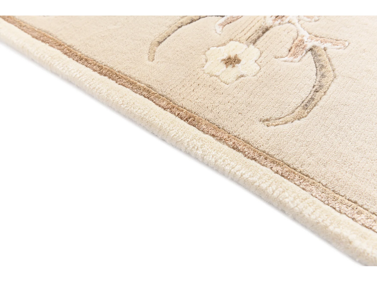 Wollteppich 81x150 Beige Darya