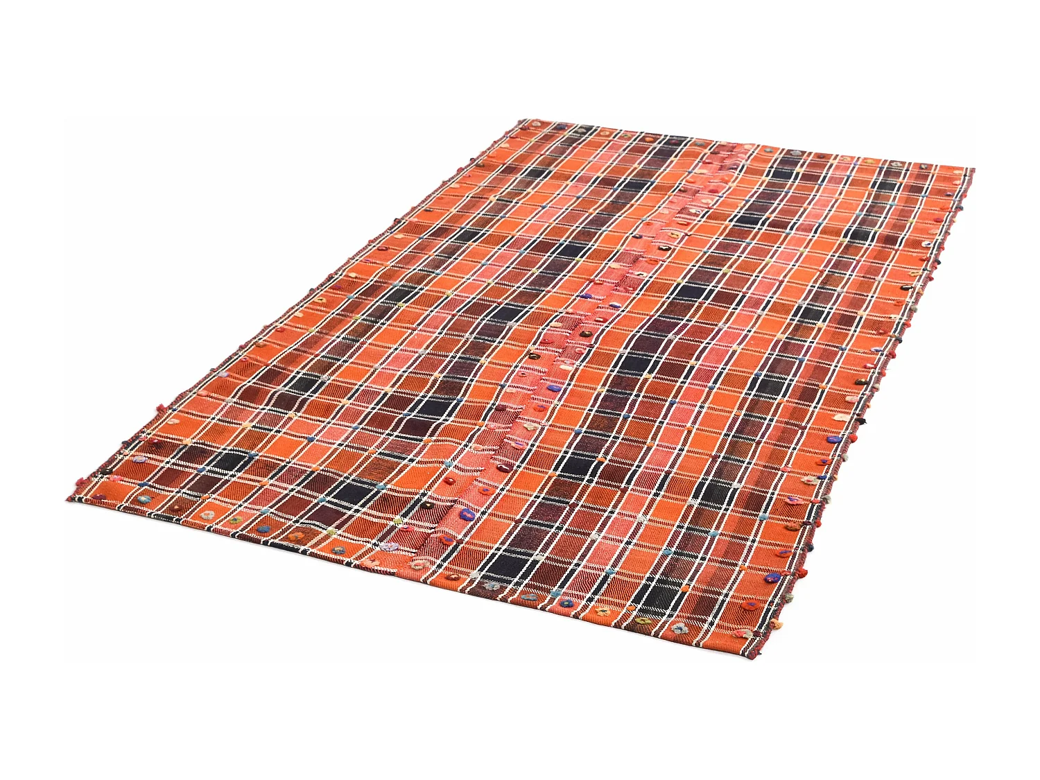 Wollteppich 137x225 Orange Jajim