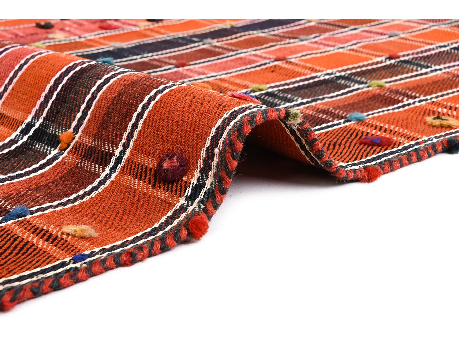 Wollteppich 137x225 Orange Jajim