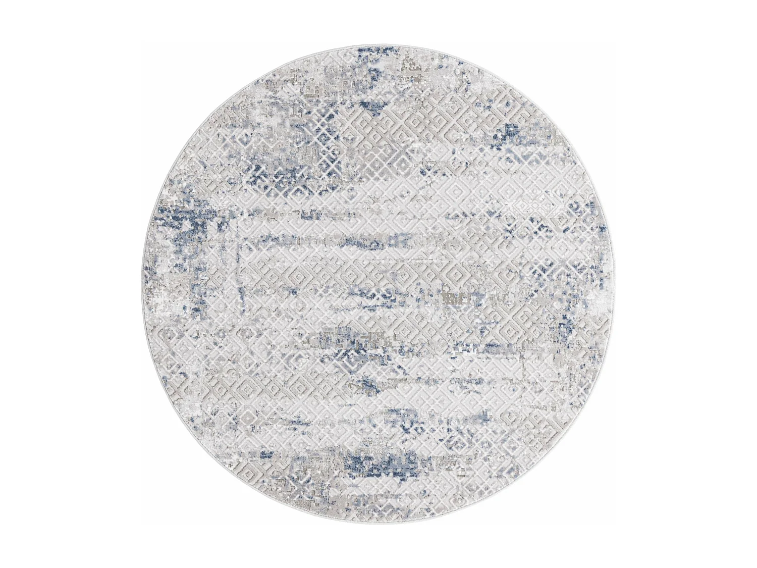 Tapijt 240x240 Blauw Davos Fusion