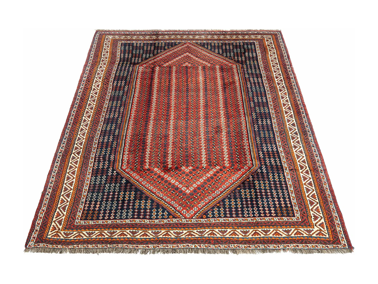 Wollteppich 187x275 Rot Ghashghai