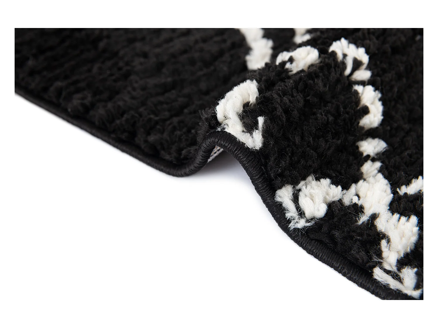 Hoogpolig tapijt 185x125 Zwart Frauenfeld Classic